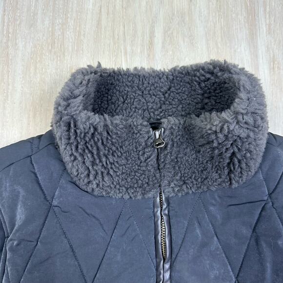 Dylan Gray Full Zip Quilted Sherpa Sleeveless Fleece Cozy Outerwear Vest Medium - Picture 3 of 15